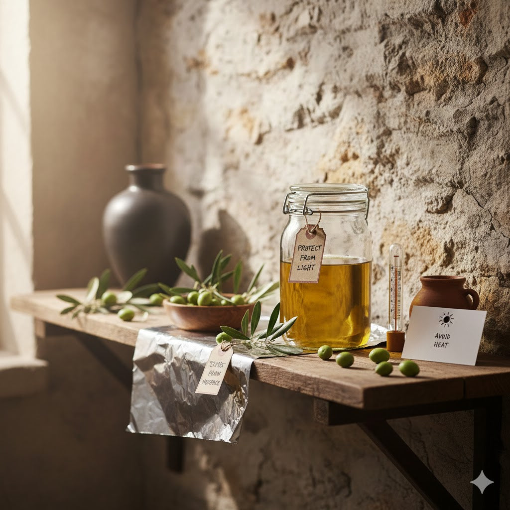 How to store Extra Virgin Olive Oils